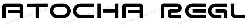 Atocha Regular字体转换